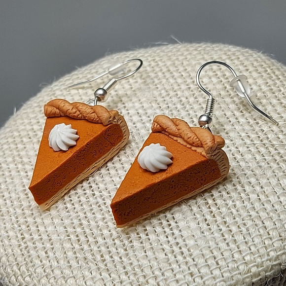 Pumpkin Pie Earrings - Picture 2 of 6